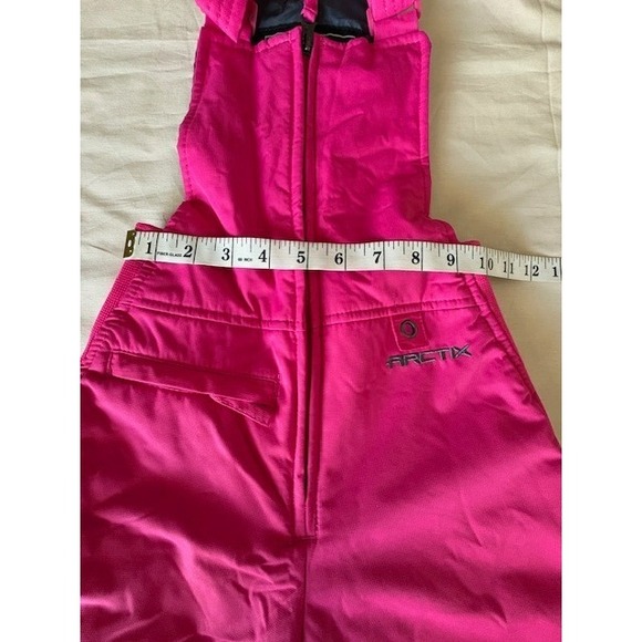 Arctix Girls Pink Snow Bibs Overalls Pants Youth Size XS Insulated Winter Pocket - Picture 13 of 16